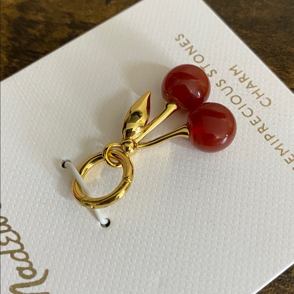 NWT MADEWELL Semiprecious Cherry Charm - Picture 5 of 7